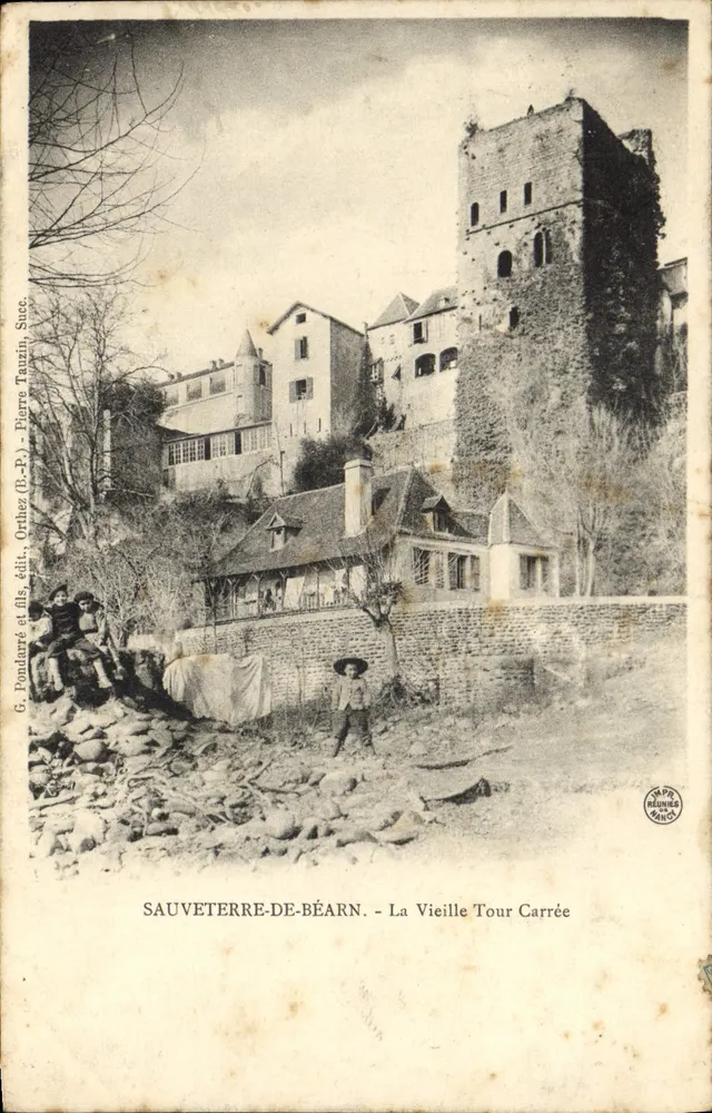 Sauveterre-de-Béarn - Die Alte Quadratische Turm — G. Poularé et fils, Orthez, Nachfolger von Pierre Tauxzin - Vorderseite