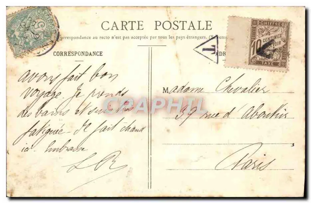 Sauveterre-de-Béarn - Die Alte Quadratische Turm — G. Poularé et fils, Orthez, Nachfolger von Pierre Tauxzin - Rückseite