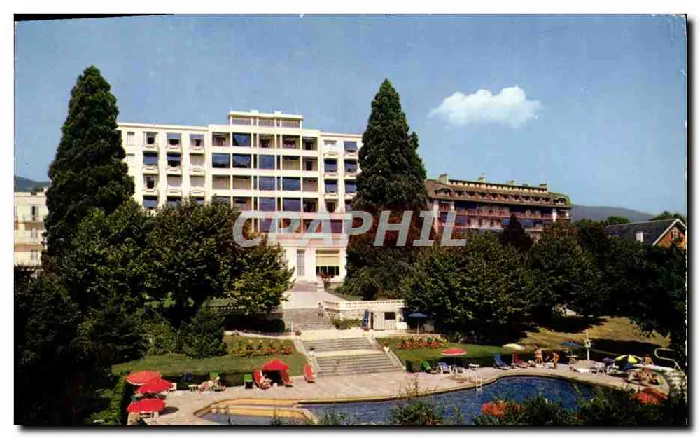 Divonne-les-Bains — Le Grand Hôtel du Golfe und seine Schwimmbecken — LUMICAP - Vorderseite