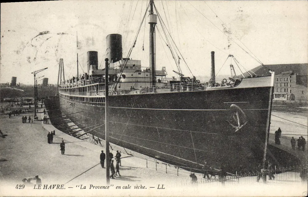 Le Havre — 'La Provence' em seco — LL, n°429 - Frente