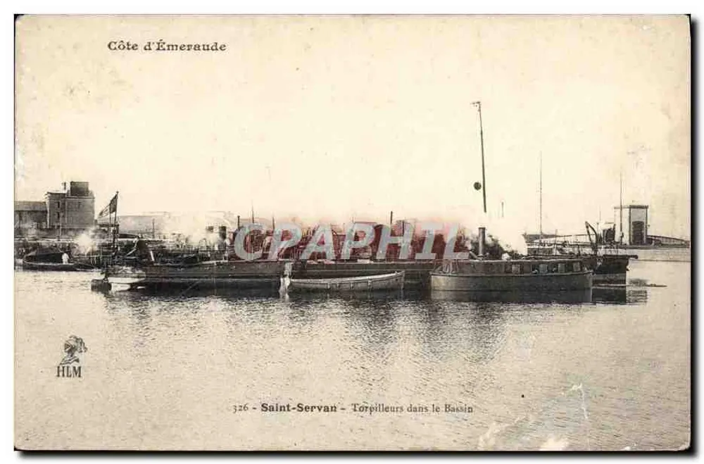 Saint-Servan — Torpilleurs dans le Bassin — HLM, n° 326 - Vorderseite