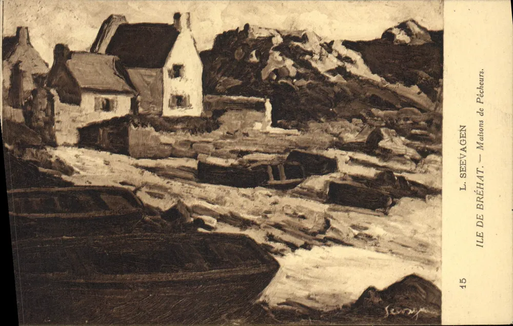 Ilha de Bréhat — Casas de Pescadores — L. Seevagen - Frente