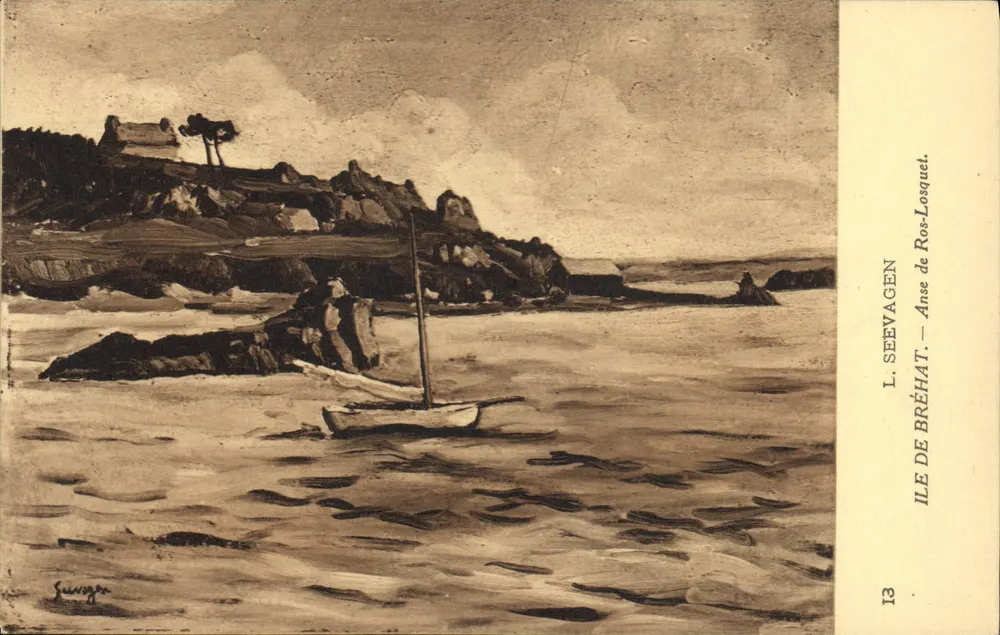 Ile de Bréhat — Anse de Ros-Losquet — L. Seevagen, n°13 - Vorderseite