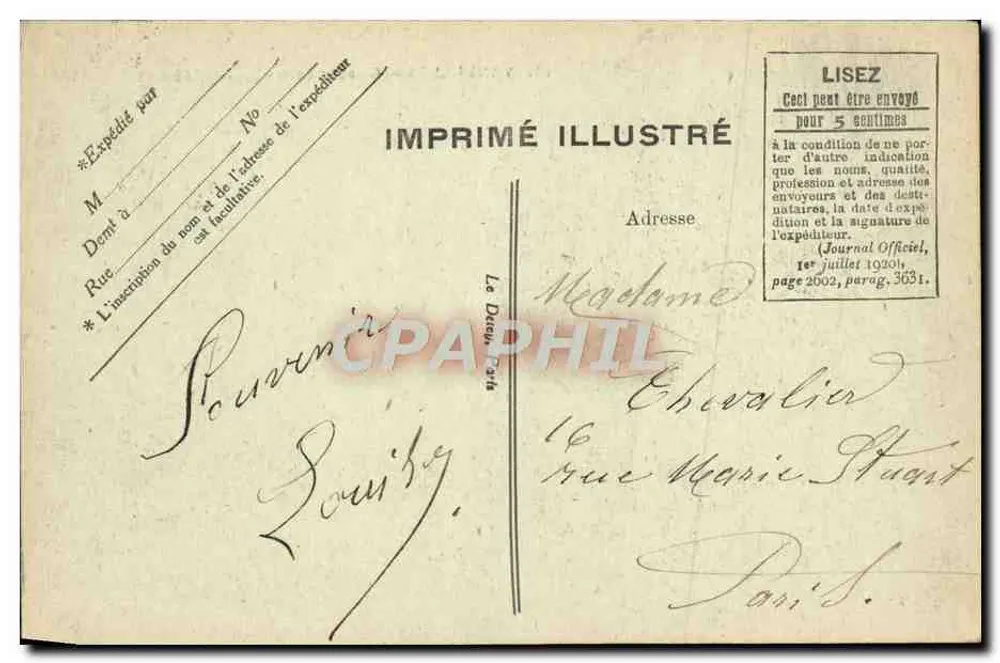 Versailles — Grandes Eaux - Bassin d'Apollon — Editor B.I.D. n°93 - Verso