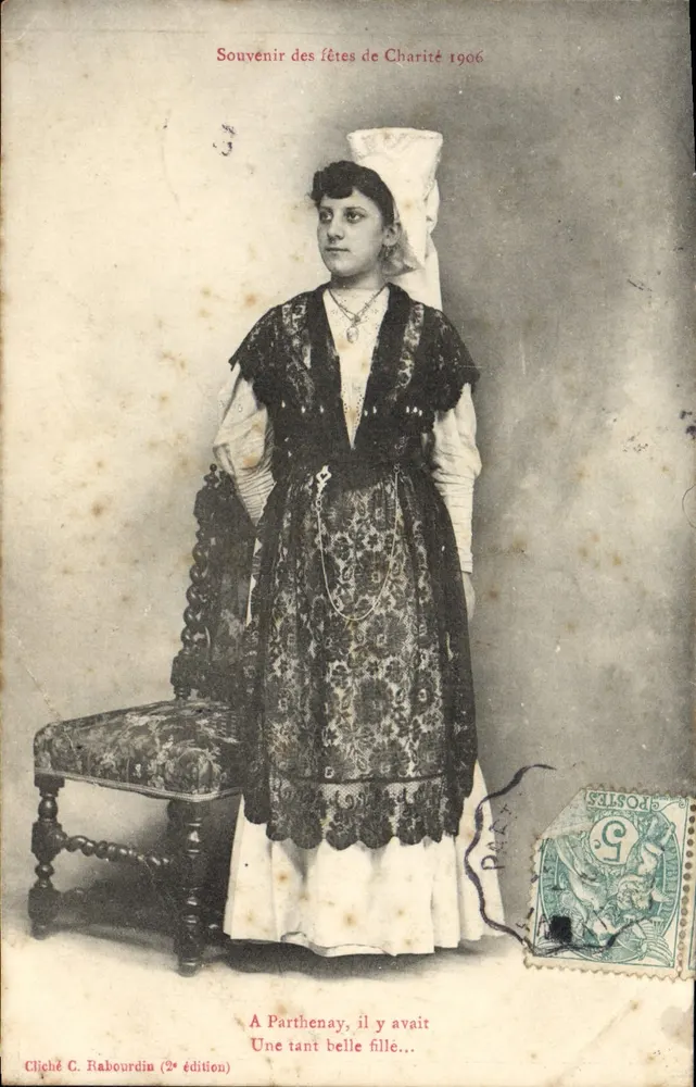 Wohltätigkeitsfest in Parthenay — Erinnerung an das Wohltätigkeitsfest 1906 — Cliché C. Rahourdin (2. Auflage) - Vorderseite