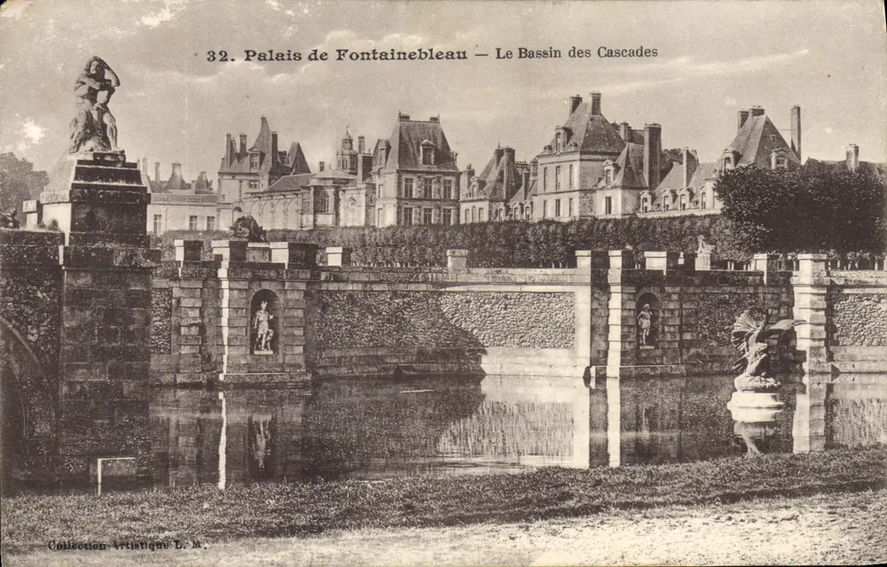 Schloss Fontainebleau — Der Cascade-See — Sammlung Artistique D. N. - Vorderseite
