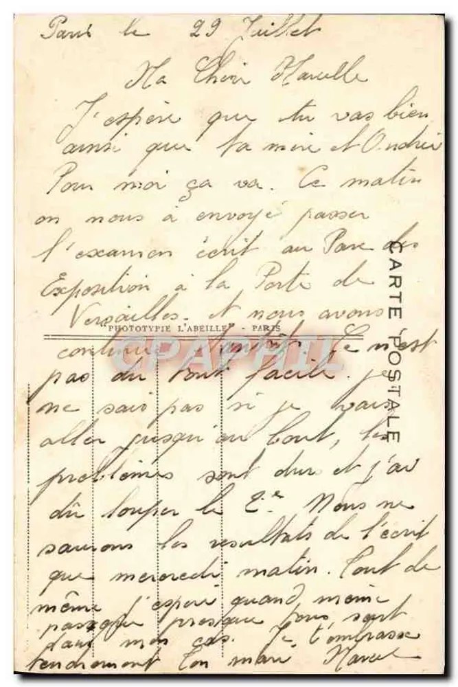 PARIS — O Sagrado Coração — A.C. 43 - Verso