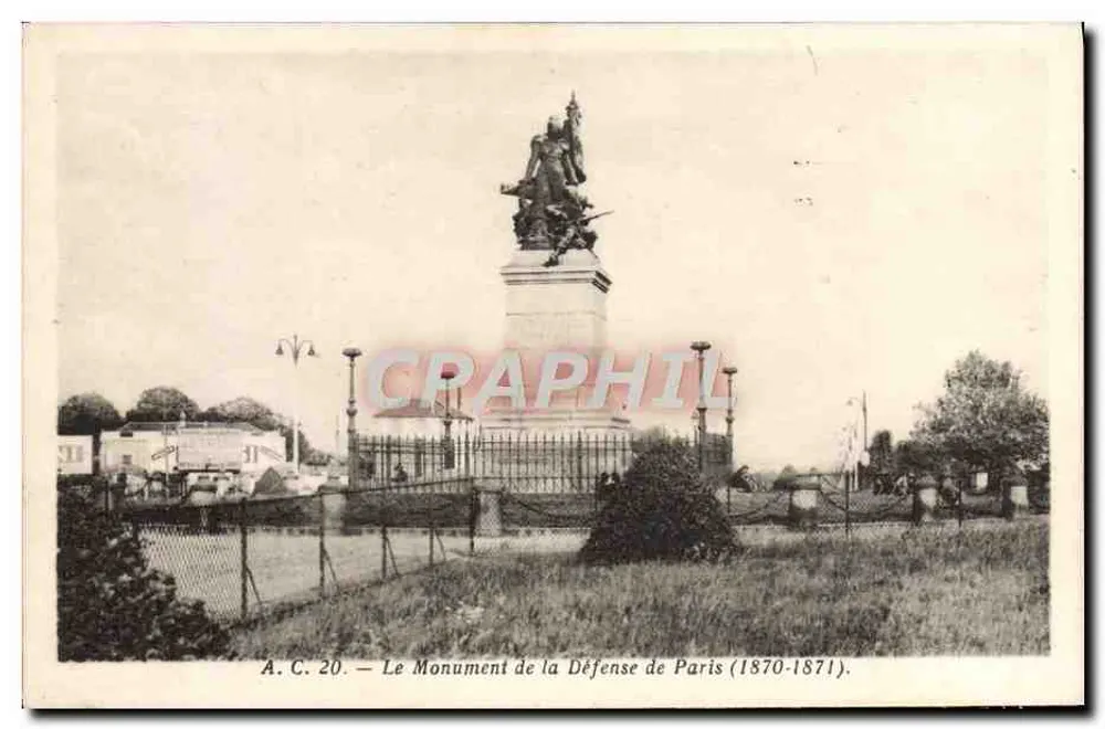 Monument der Verteidigung von Paris (1870-1871) — A.C. 20 — Verlag A.C. 20 - Vorderseite