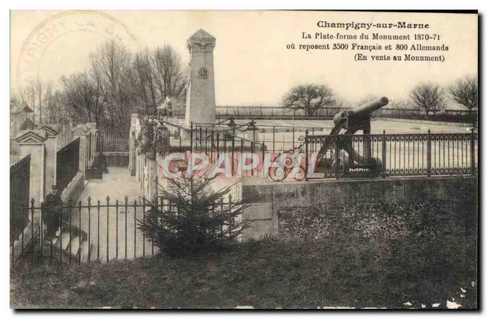 Champigny-sur-Marne — Die Plattform des Denkmals 1870-71 — unbekannter Verleger - Vorderseite