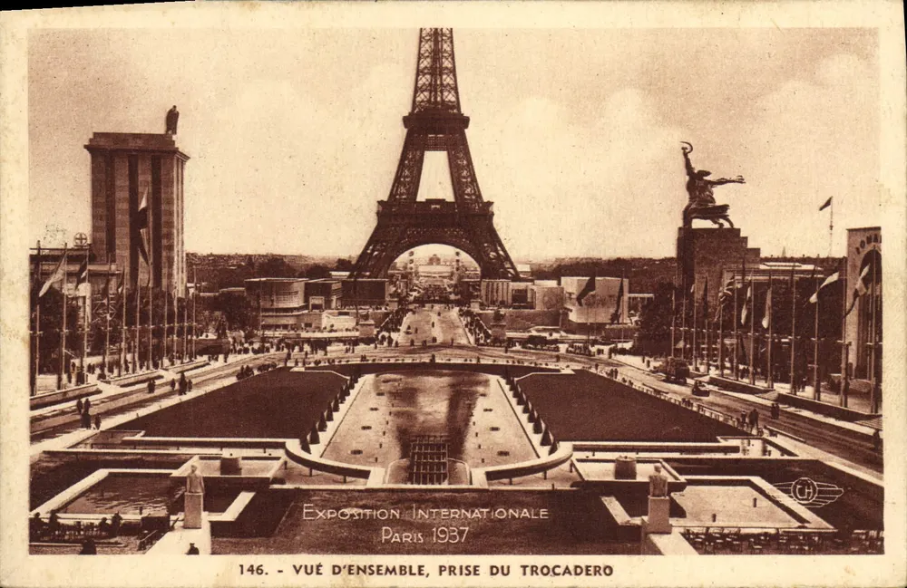Übersicht — Internationale Ausstellung Paris 1937 — Einnahme des Trocadéro — Nr. 146 — Verlag CH - Vorderseite