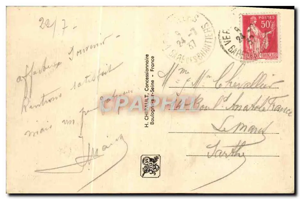 Übersicht — Internationale Ausstellung Paris 1937 — Einnahme des Trocadéro — Nr. 146 — Verlag CH - Rückseite