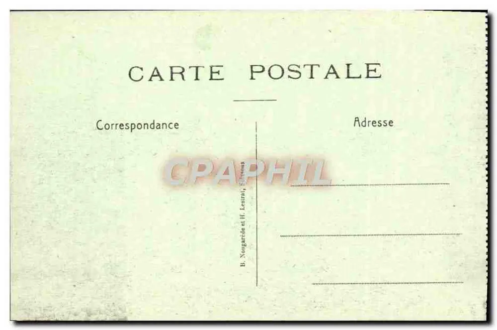 Chemin des Dames — Innenansicht des Fort de la Malmaison — B. Nongardie et H. Le strat - Rückseite