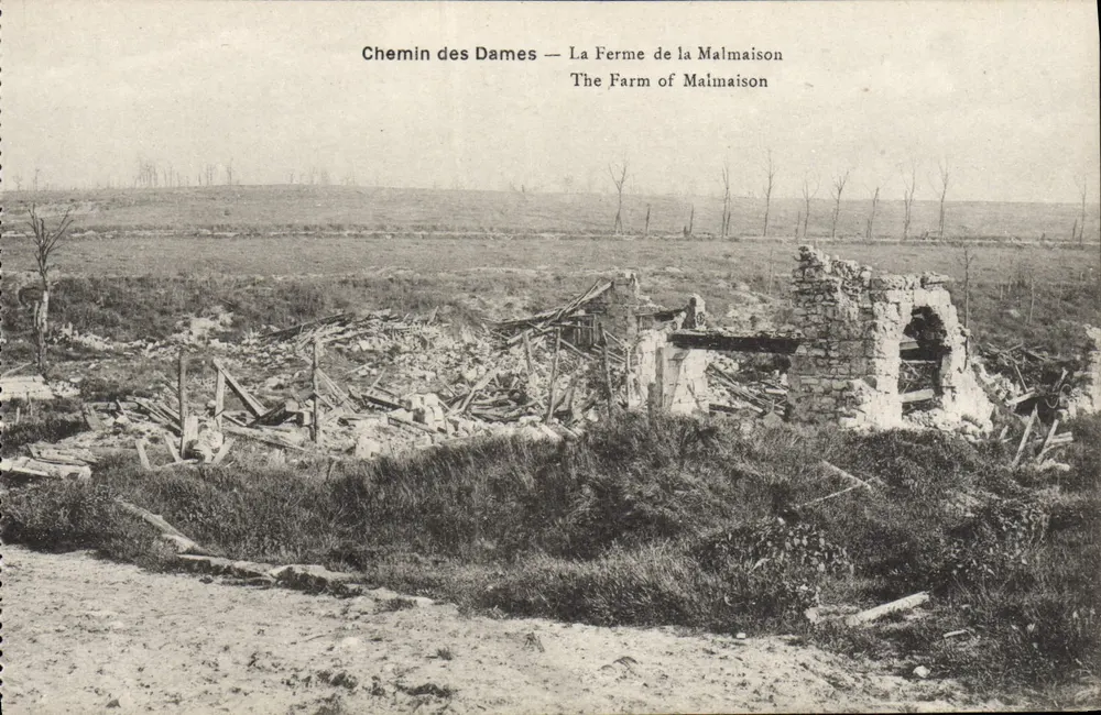 Chemin des Dames — Die Farm von Malmaison — B. Nougarde et H. Lefratri - Vorderseite