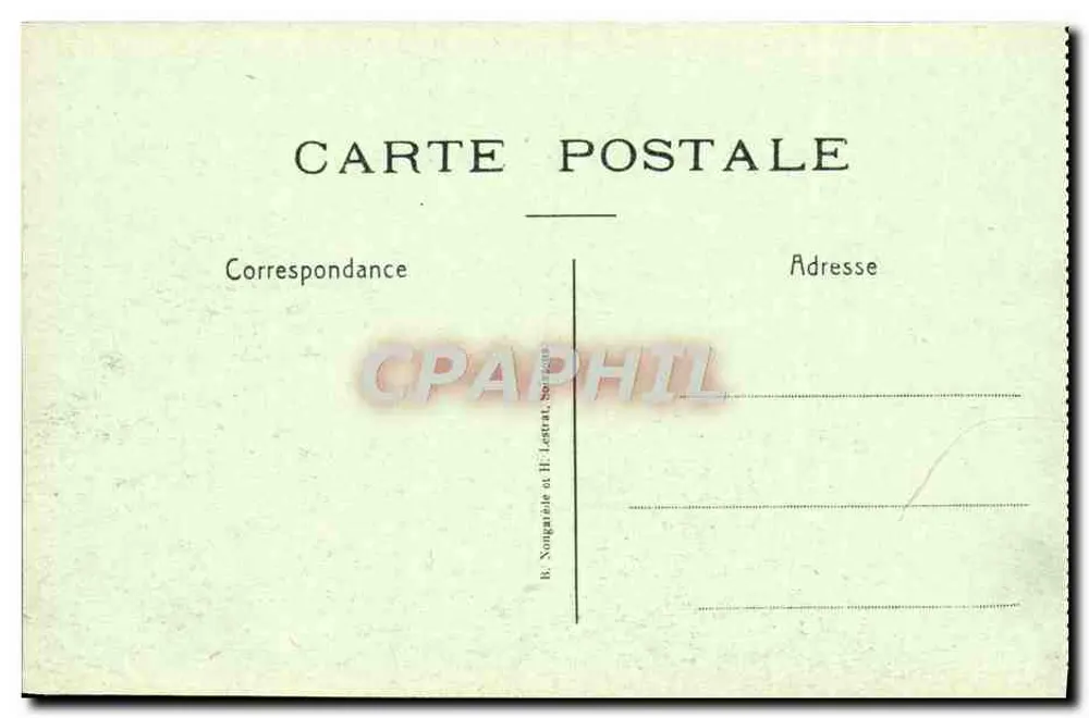 Chemin des Dames — Das Dorf Vaudesson — B. Nongarade und H. Lefranc, Soreze - Rückseite