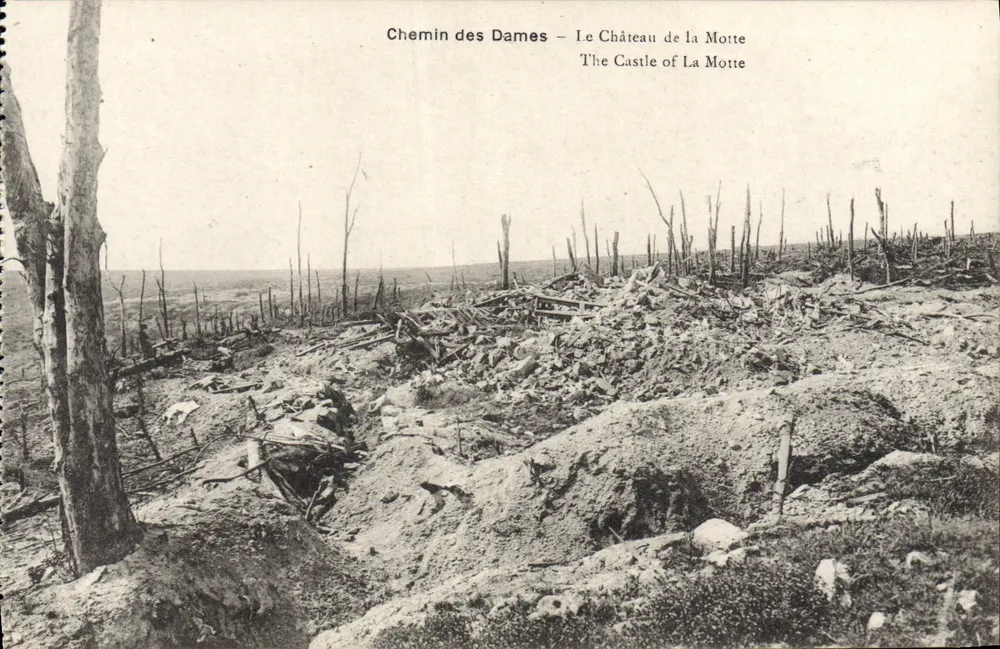Chemin des Dames — Schloss der Motte — H. Nougardie und H. Lebrail, Solizons - Vorderseite