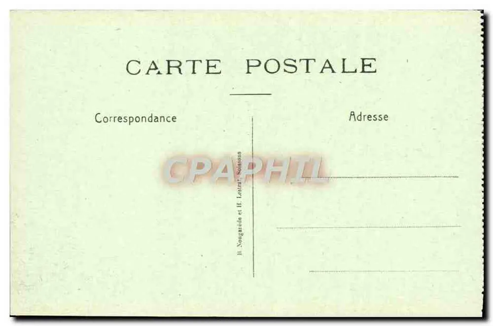 Chemin des Dames — Schloss der Motte — H. Nougardie und H. Lebrail, Solizons - Rückseite