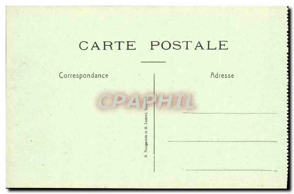 Die Ailette-Tal — Auf dem Mont des Singes — B. Nougereide et H. Leaunt, Sceaux - Rückseite