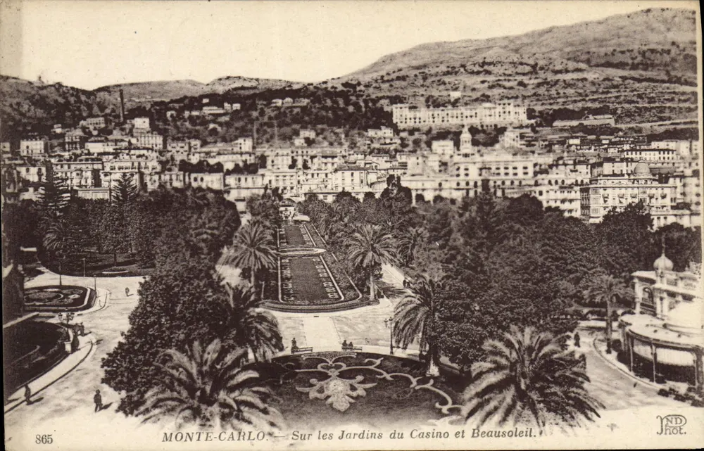 Monte-Carlo — In den Gärten des Casinos und Beausoleil — JND Phot. - Vorderseite