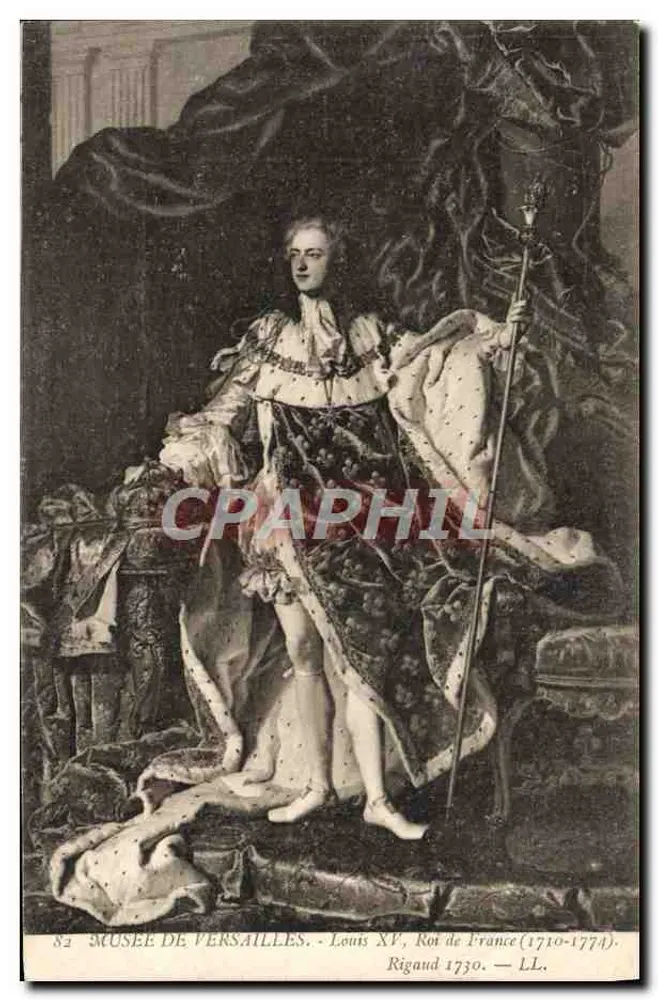 Museum von Versailles — König Ludwig XV. von Frankreich (1710-1774) — Rigaud 1730 — LL. - Vorderseite