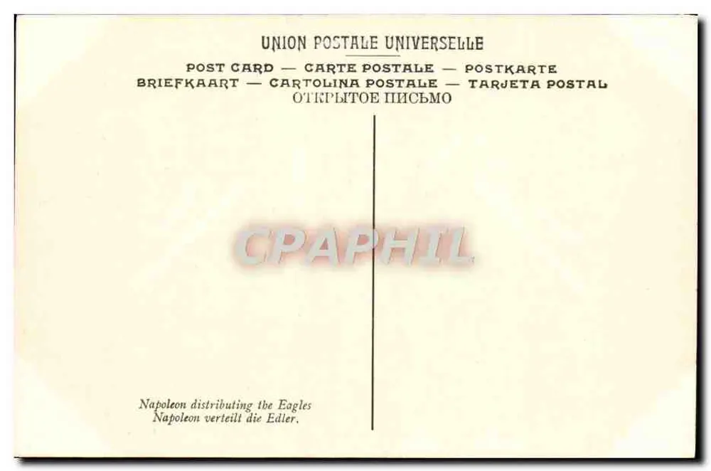 A Distribuição das Águias por Napoleão — obra de David — Museu de Versailles — n° 291 LL - Verso