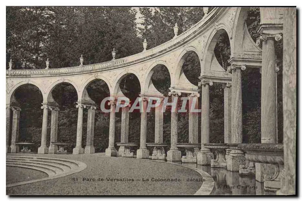 Parque de Versalhes — A Colunata — detalhes — R. Dizet & Cie, Paris - Frente