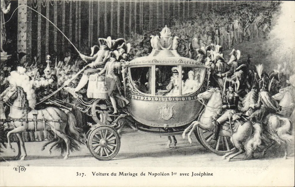 Hochzeitskutsche von Napoleon I. mit Joséphine — Verleger EID, Nr. 317 - Vorderseite