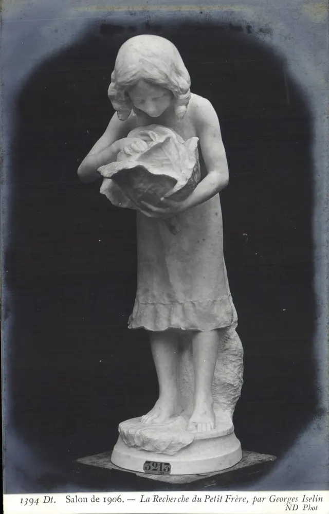 Die Suche nach dem kleinen Bruder — Salon von 1906 — von Georges Iselin - Vorderseite