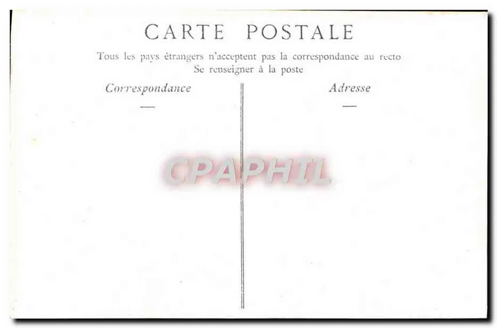 Statue des Engels 'Y Penser Toujours' — Salon 1906 — von Villeneuve, ND Phot - Rückseite