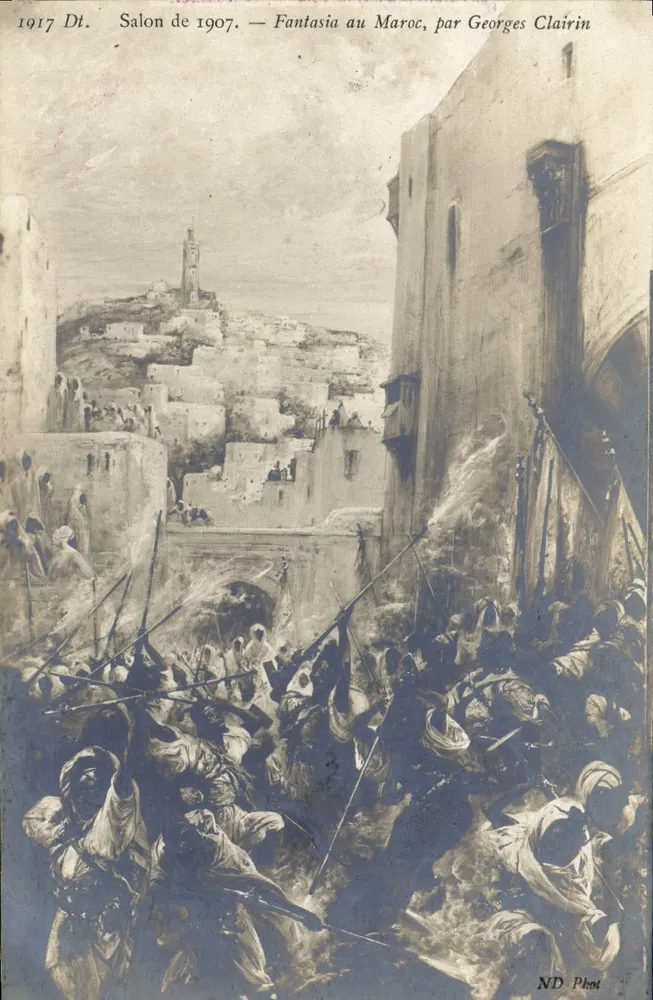 Fantasia im Marokko — Salon von 1907 — von Georges Clairin - Vorderseite
