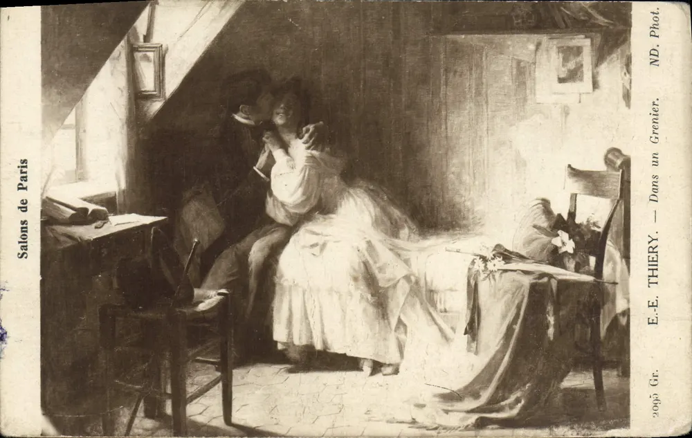 Em um Celeiro — E.E. Thiery — Salões de Paris - Frente