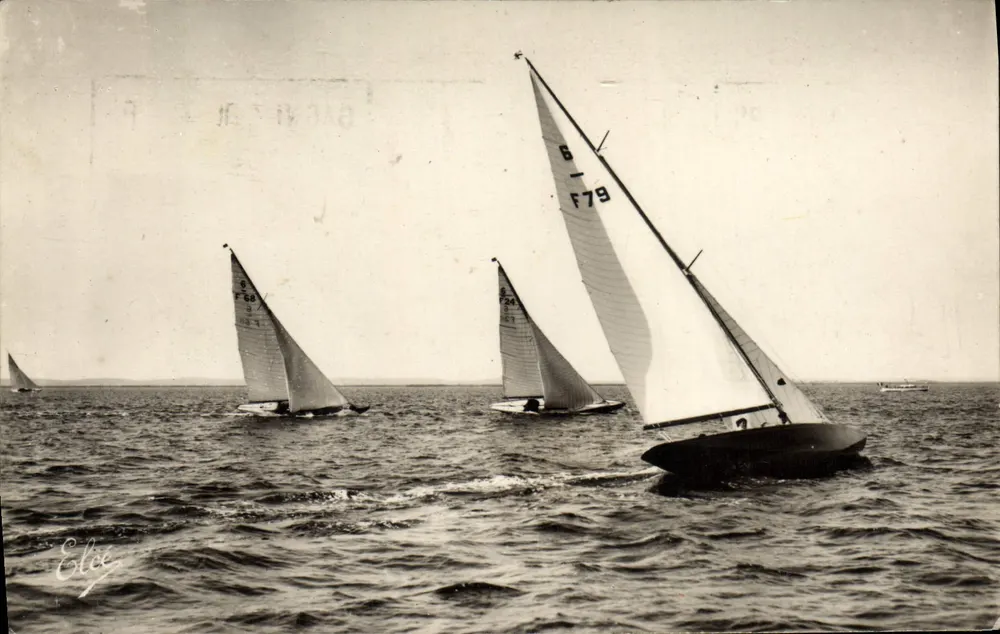 Regatas no Bassin d'Arcachon — L. Chataignan, 1022 — editor não visível - Frente