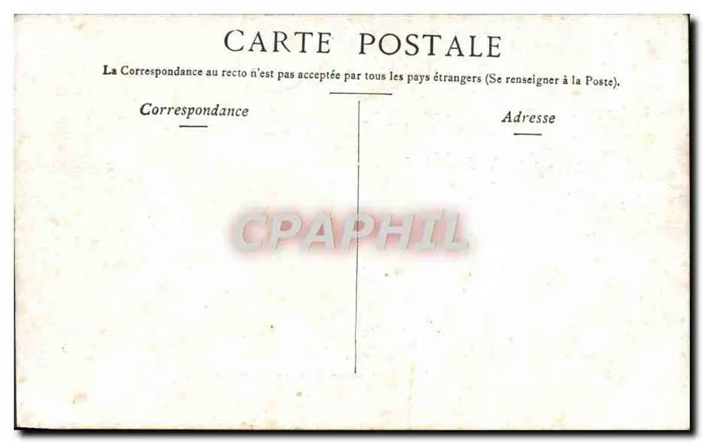 Arcachon — Um canto da praia — Impressora T. Merck - Verso