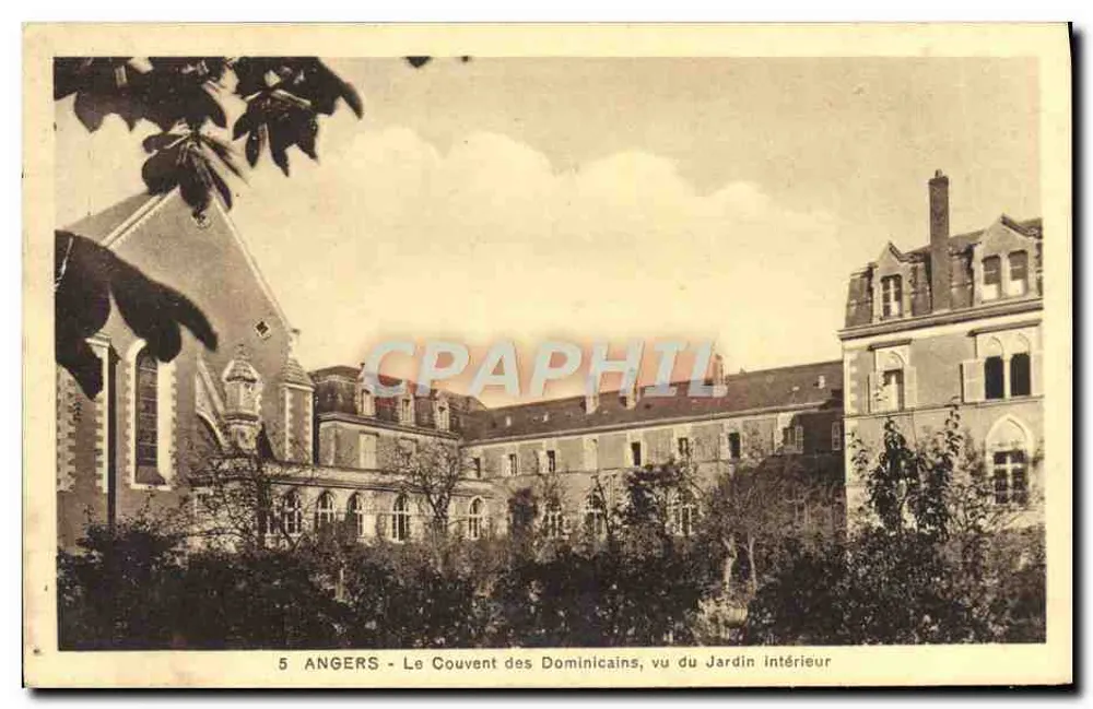 Angers - Das Dominikanerkloster, vom inneren Garten aus gesehen — n°5 - Vorderseite