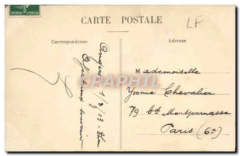 Angers - Vista Geral do Castelo — L. V., fot. — n° 30 - Verso