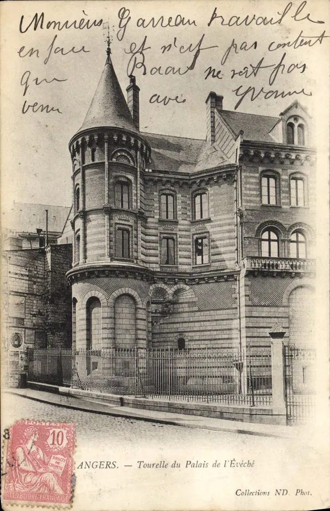 Angers — Torre do Palácio do Bispo — Coleções ND. Fot. - Frente