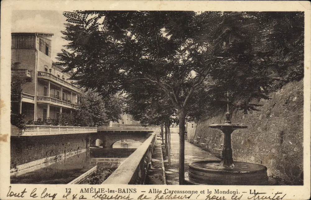 Amélie-les-Bains — Allée Carcassonne und Mondoni — LL - Vorderseite