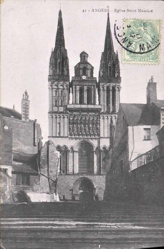 Angers - Igreja de São Maurício — editor desconhecido, n° 21 - Frente