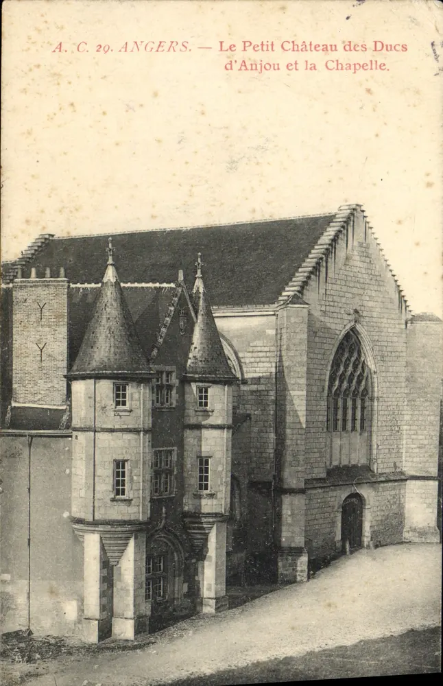 Angers — Das kleine Schloss der Herzöge von Anjou und die Kapelle — A.C. 29 - Vorderseite