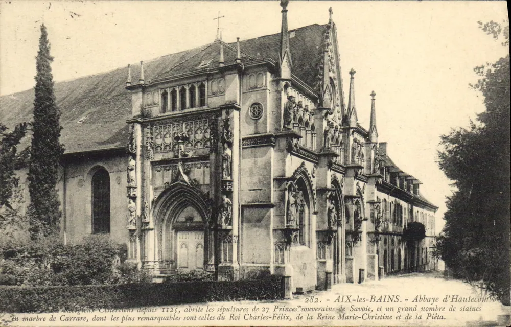 AIX-LES-BAINS - Abadia de Haute-combe — editor E. Arnaud, n° 282 - Frente