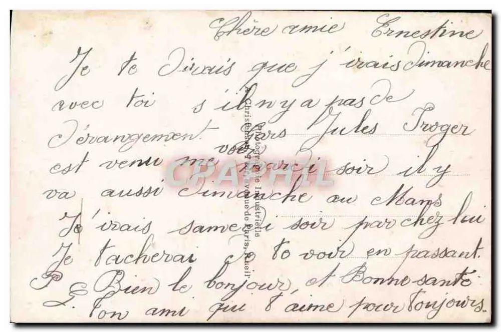 Flores em um vaso — carta postal de Mimoso — n° 305 - Verso