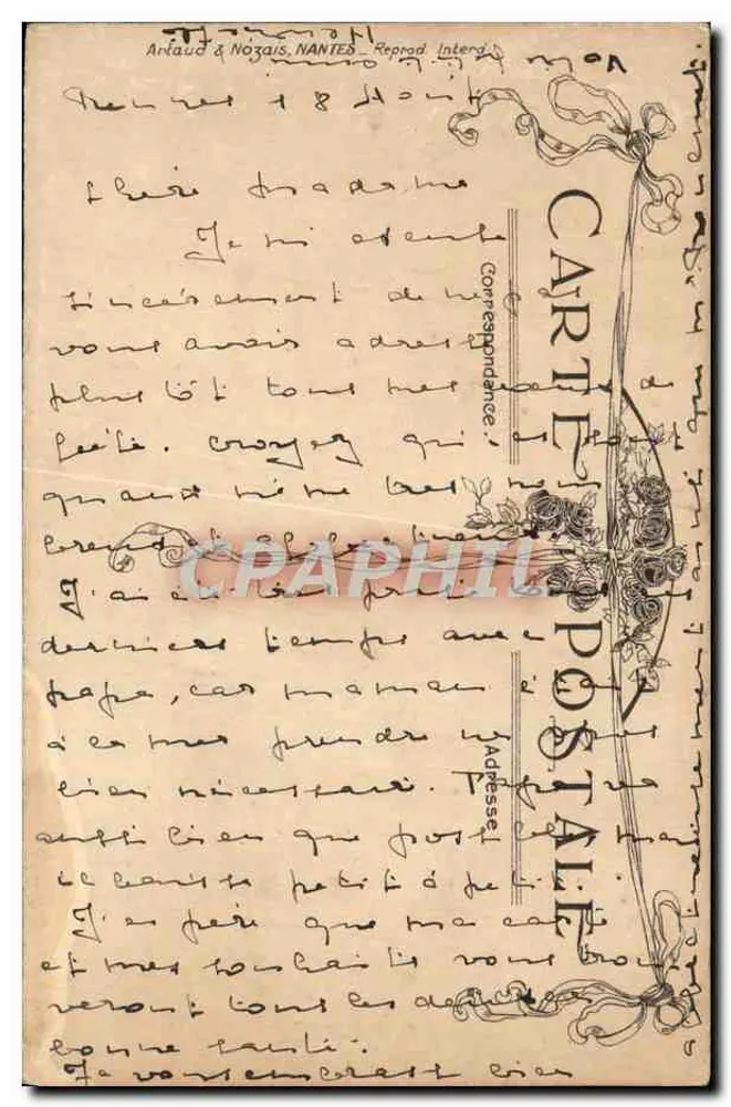 O Pai Françoûé — Oferecer minha flor a Yvonne — Arlaud & Nozais, n°57 - Verso