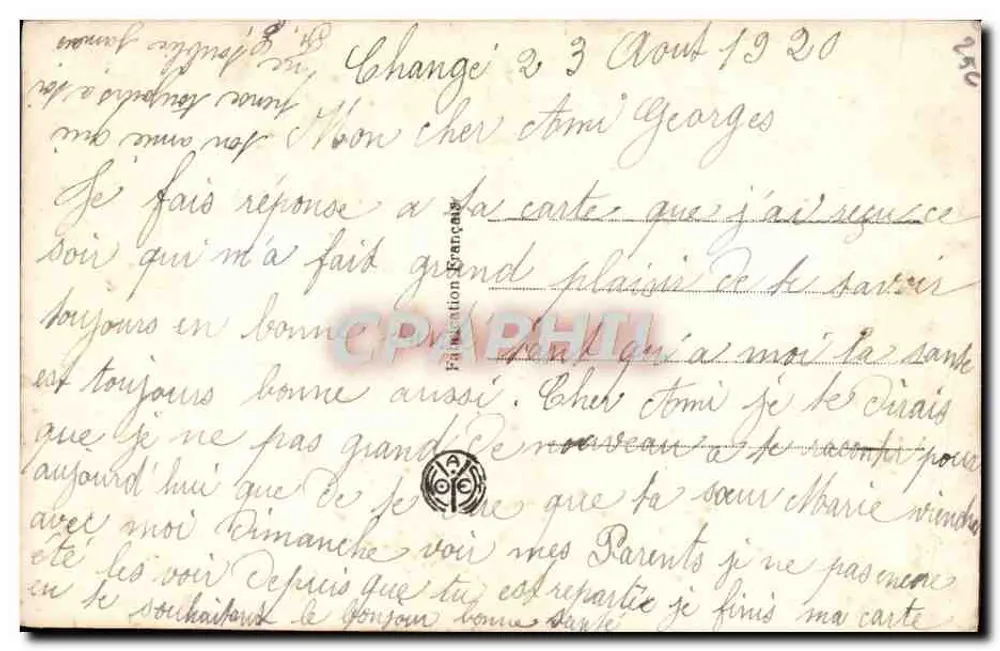 Frau am Rand eines Sees — Park-Szene — Verleger A. NOYER Nr. 2743 - Rückseite