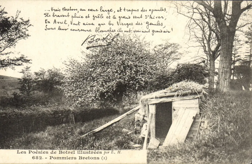 Pommiers Bretões — Poésias de Botrel ilustradas por E. H. — n° 682 - Frente