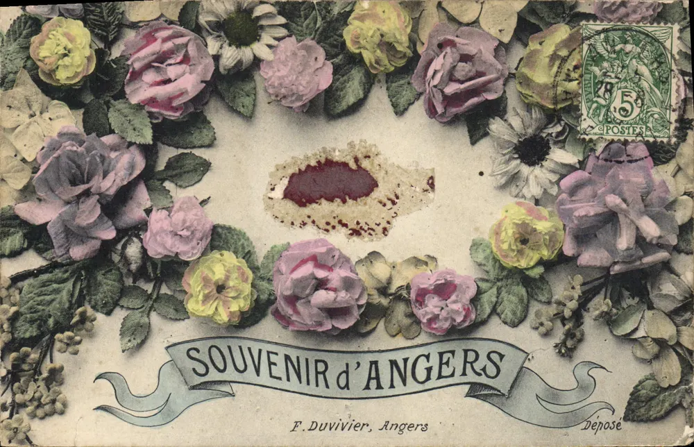 Lembrança de Angers — F. Du Vivier, Angers — Depositado - Frente