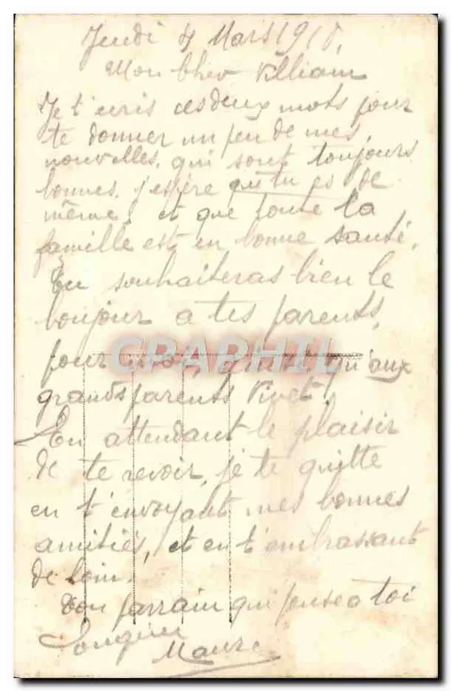 Frau mit Rosenstrauß — J.K. 9157 — Verlag J.K. - Rückseite