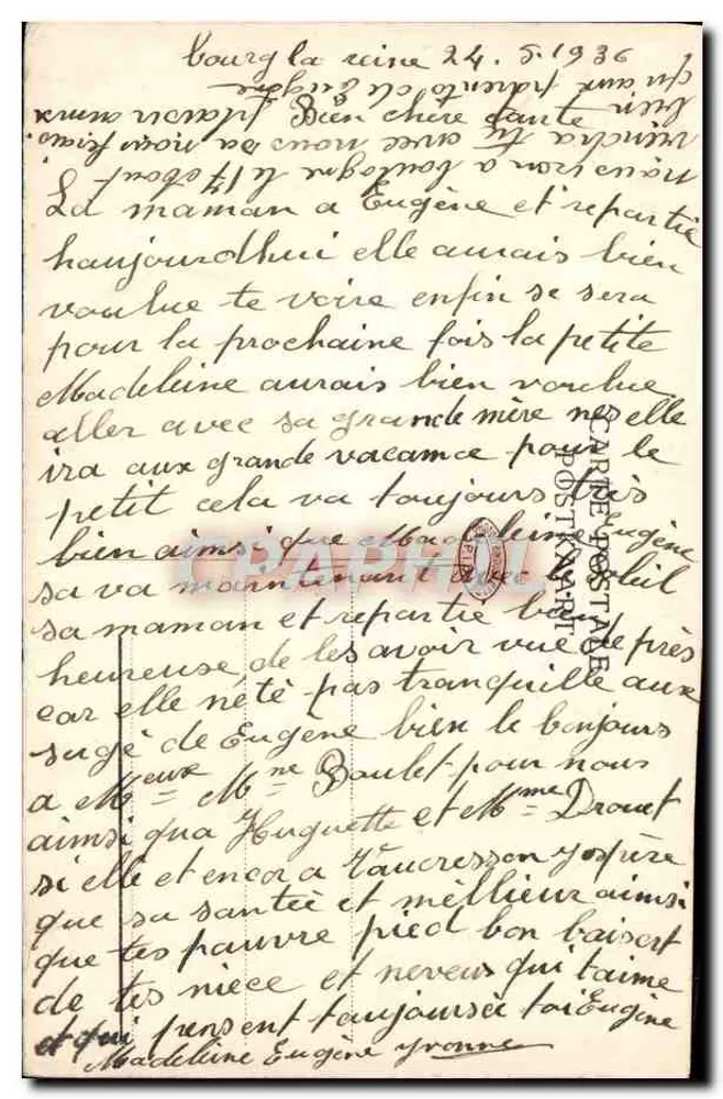 Bruxelas — Igreja de Santa Gudula — P.I.B. - Verso