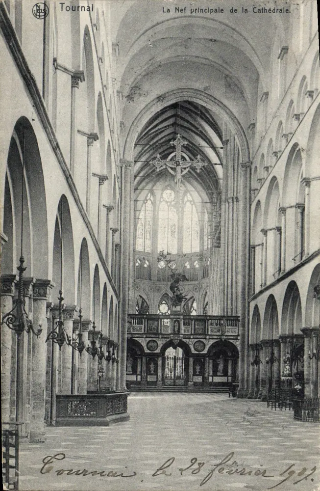 Tournai — Hauptnische der Kathedrale — Nels, Brüssel, Serie 48, Nr. 31 - Vorderseite