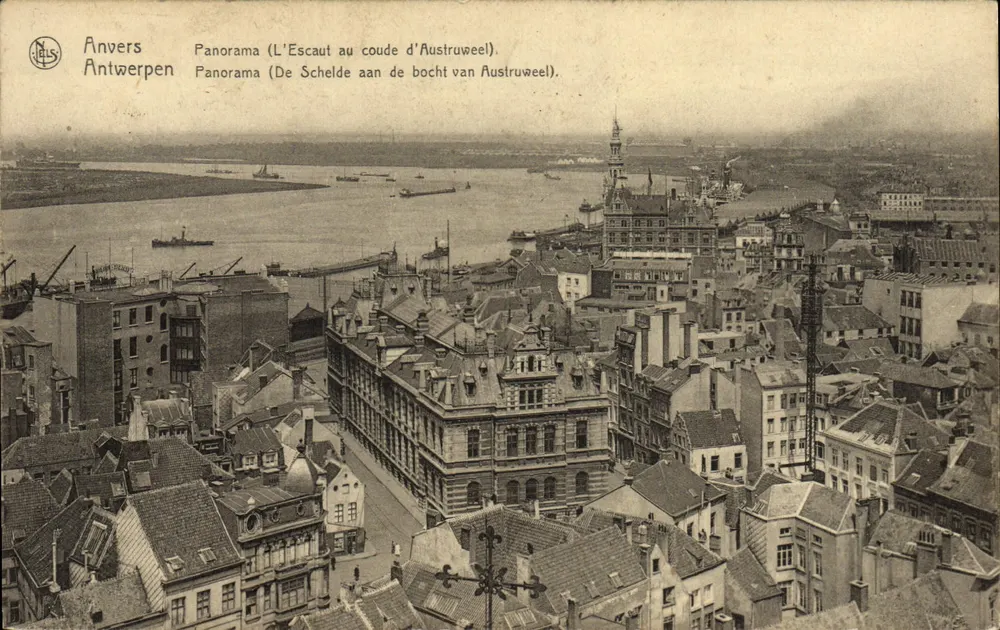 Anvers — Panorama (L'Escaut w zakręcie Austruweel) — wydawca Nels, nr 30 - Awers