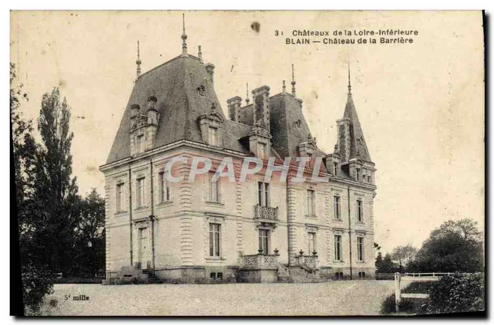 Blain — Château de la Barrière — Châteaux de la Loire-Inférieure - Vorderseite