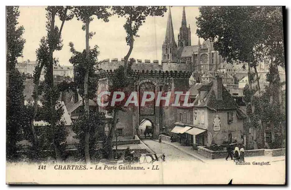 Chartres - A Porta Guillaume — Edição Gangloff, n° 141 - Frente